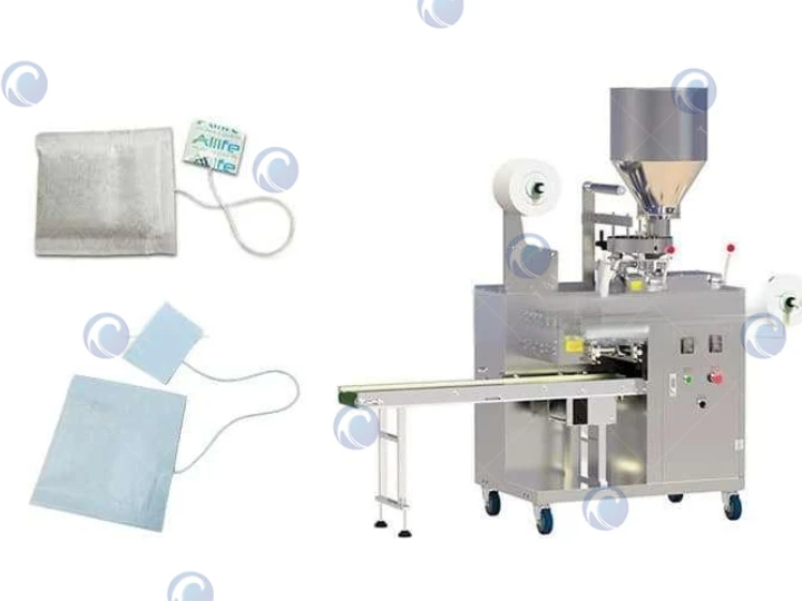 Inner tea packaging machine with string and label