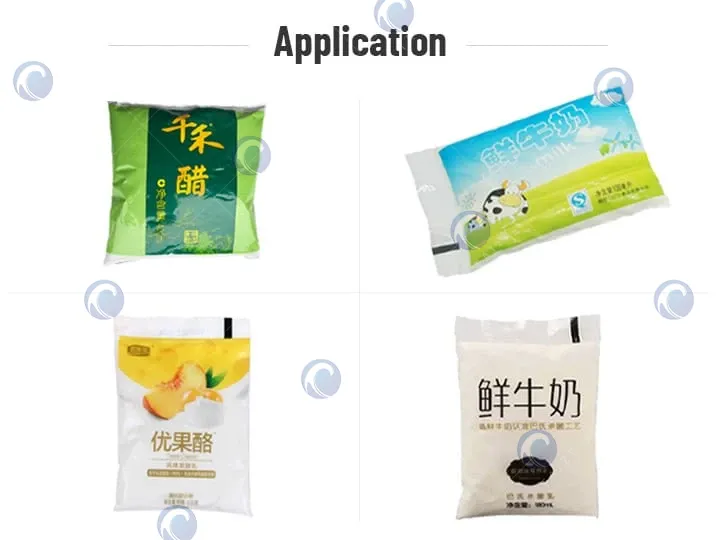 application of liquid pouch packaging machine