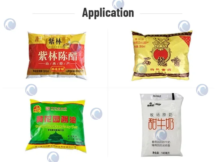 application of water packing machine