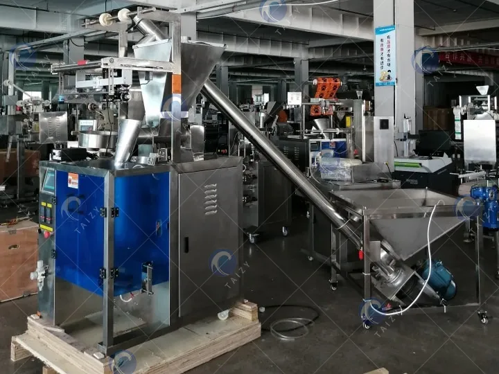 automatic detergent powder filling and packaging machine