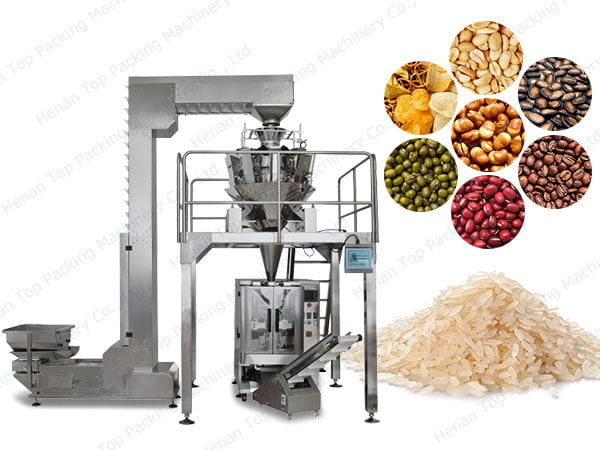 Multi-head weigher granule food packing machine