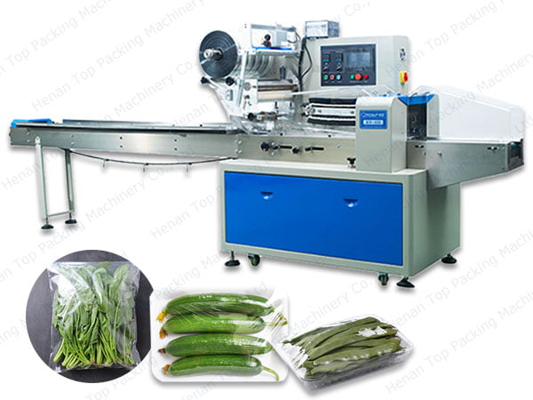 Vegetable packaging machine