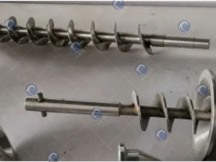 spiral feeding of powder packaging machine