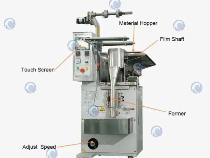 structure of granule packing machine