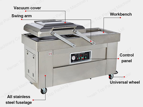 Características de la máquina envasadora al vacío de carne.