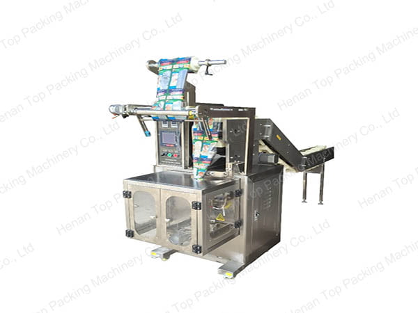 Vertical tipping bucket granule packing machine