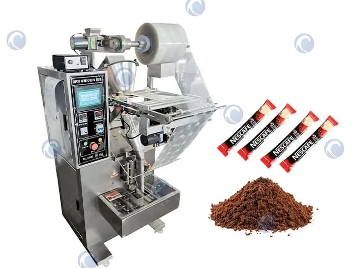 Machine d'emballage de poudre à poussée inclinée
