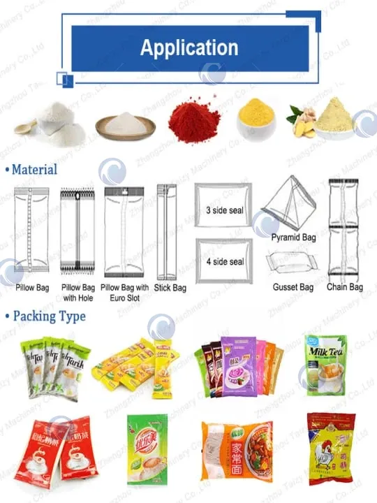 Application du packer de poudre
