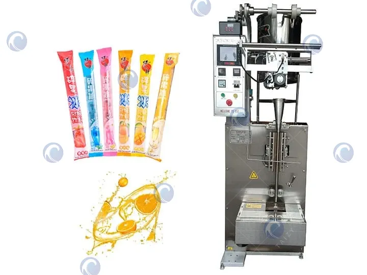 máquina automática de embalo de pirulitos de gelo