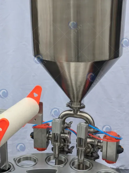 système de remplissage de la machine de remplissage de yaourt