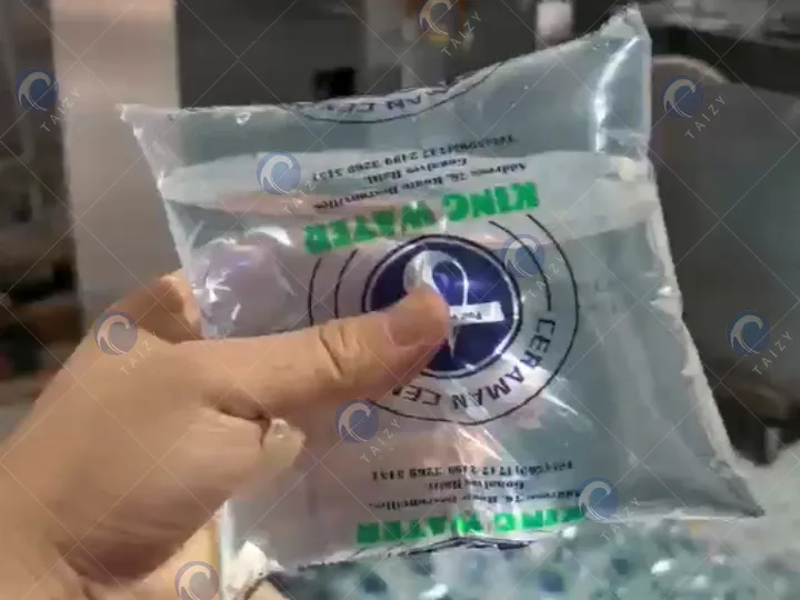 finished product of water packing machine
