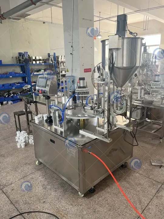 yogurt filling and sealing machine