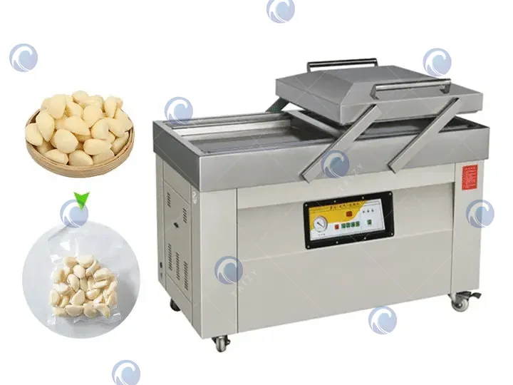 Machine d'emballage sous vide de gousses d'ail